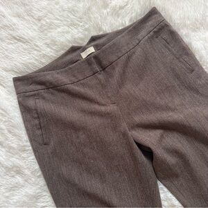 Yvos Women’s Size 12 Chocolate Trousers Pants – Pre-Owned, Adjustable Back